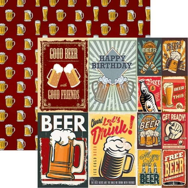 Reminisce Happy Hour: More Beer Paper DS Paper (1 Sheet)