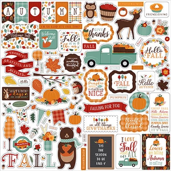 Happy Fall Element Sticker