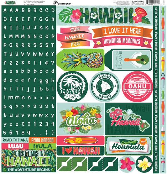 Reminisce Hawaii 12x12 Elements Sticker