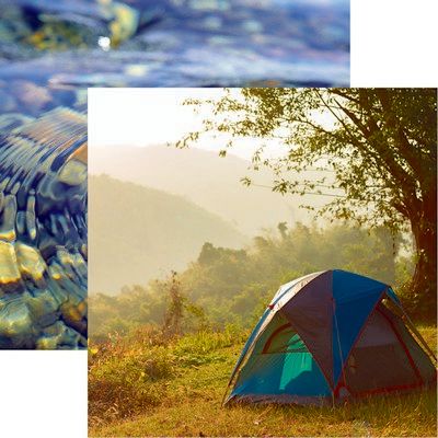 Reminisce Happy Camper: Sunrise DS Paper (1 Sheet)