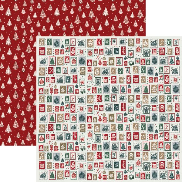 Reminisce Holiday Cheer: Christmas Mail DS Paper (1 Sheet)