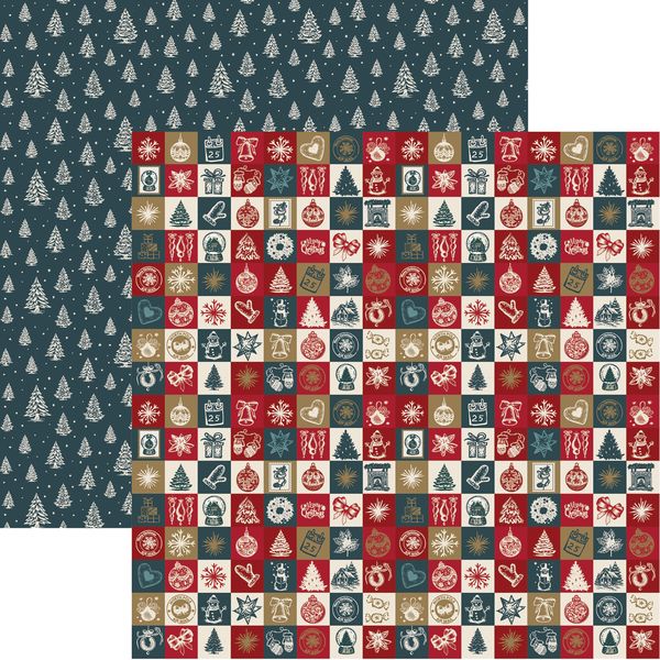 Reminisce Holiday Cheer: Happy Holidays DS Paper (1 Sheet)