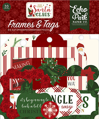 Here Comes Santa Claus Frames and Tags