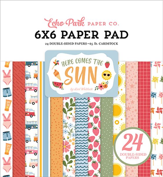 Echo Park Here Comes the Sun 6X6 Paper Pad