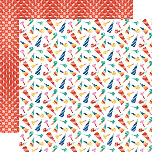 Echo Park - Hip Hip Hooray Make Some Noise 12x12 DS Patterned Paper (1 Sheet)