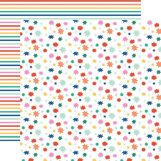 Echo Park - Hip Hip Hooray Make A Wish Star 12x12 DS Patterned Paper (1 Sheet)