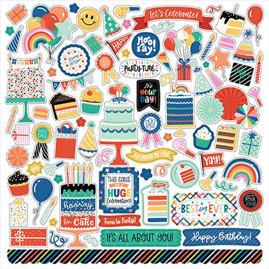 Echo Park Hip Hip Hooray Element Sticker