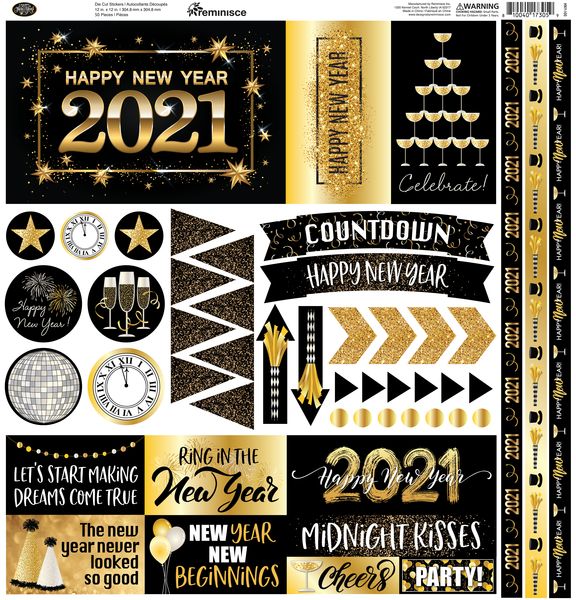 Reminisce Happy New Year sticker