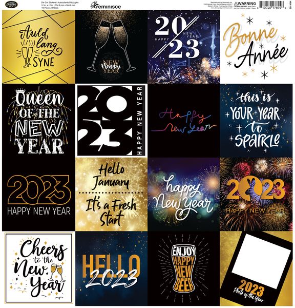 Reminisce Happy New Year Sticker