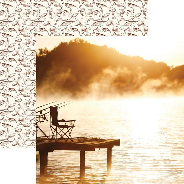 Reminisce Hooked on Fishing: From the Dock Ds Paper (1 Sheet)