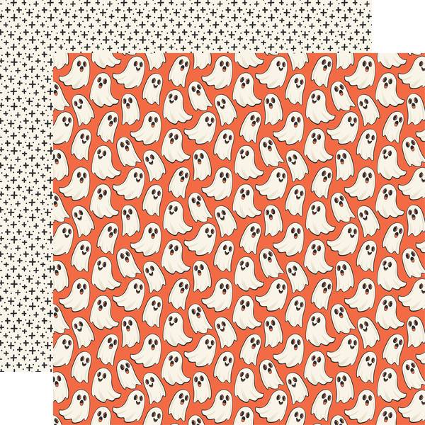 Echo Park Halloween Parade: Fa-Boo-Lous Ghosts 12x12 DS Paper (1 Sheet)