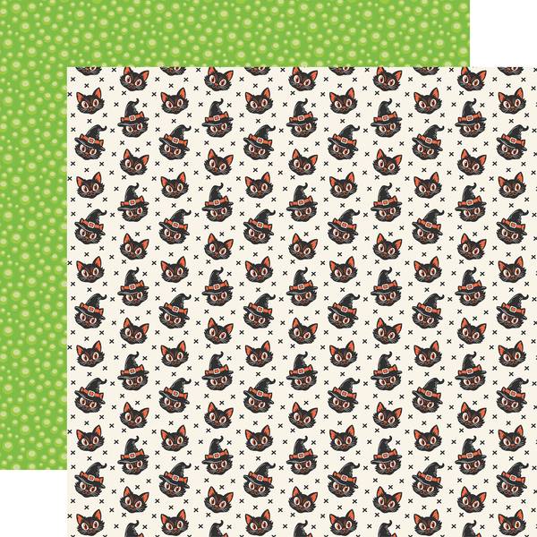 Echo Park Halloween Parade: Scared-y Cats 12x12 DS Paper (1 Sheet)