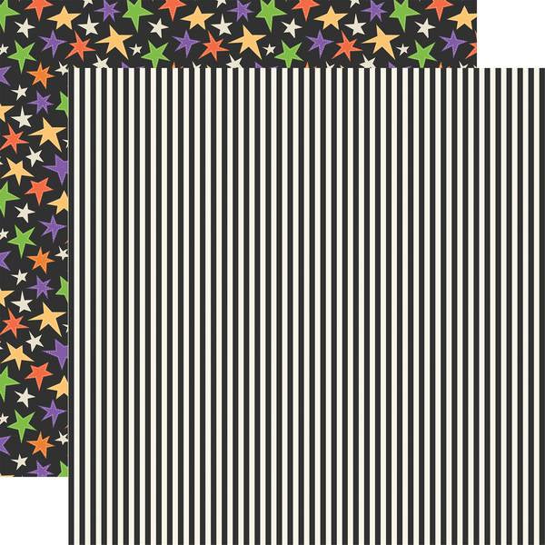 Echo Park Halloween Parade: Spooky Stripes 12x12 DS Paper (1 Sheet)