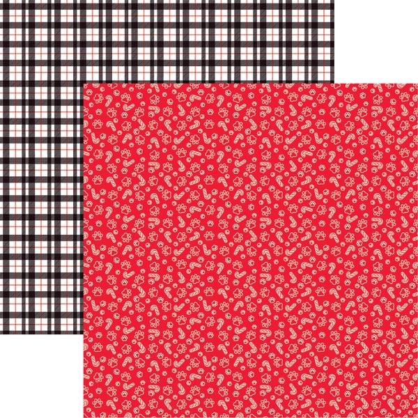 Reminisce Happy Pawlidays - Santa's Best Friend DS Paper (1 Sheet)