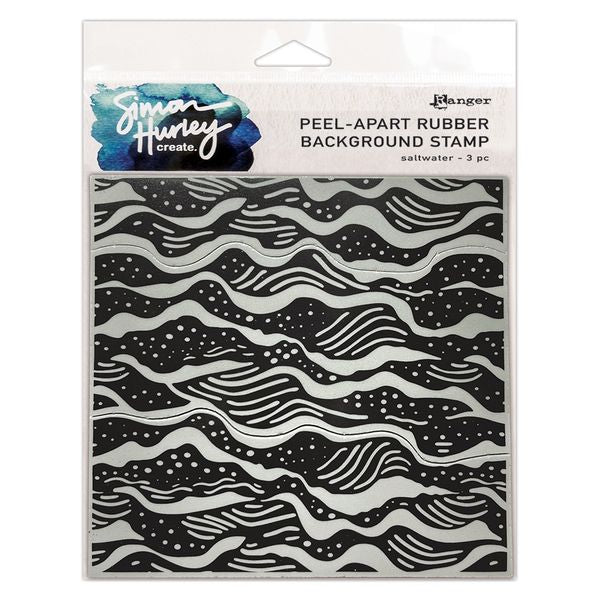 Simon Hurley Saltwater 6"X6" Cling Stamp