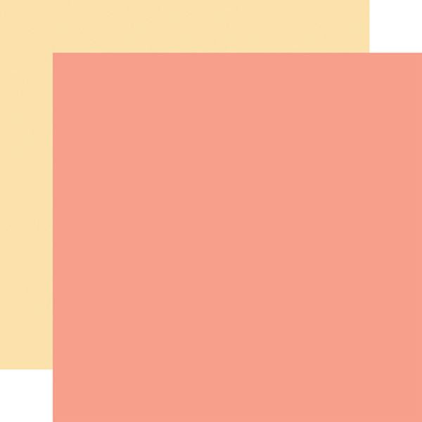 It's Easter Time Coral/Yellow SoliDS Paper (1 Sheet)