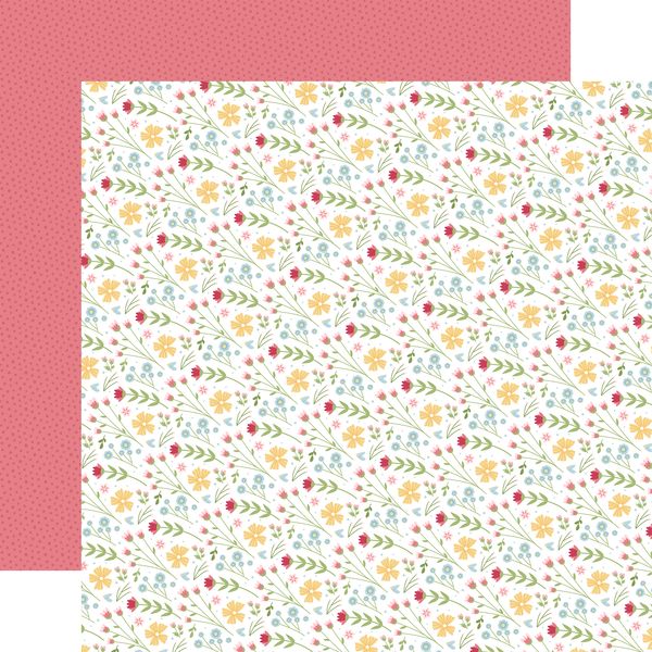 Echo Park In Full Bloom: Market Flowers 12x12 Patterned Paper