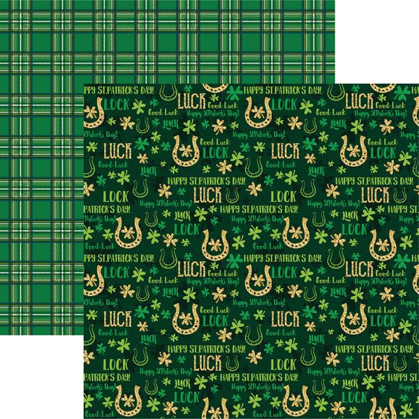 Reminisce Irish Luck: Lucky DS Paper (1 Sheet)