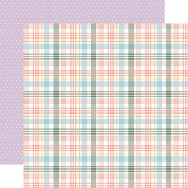 It's Spring Time  Pretty Plaid DS Paper (1 Sheet)