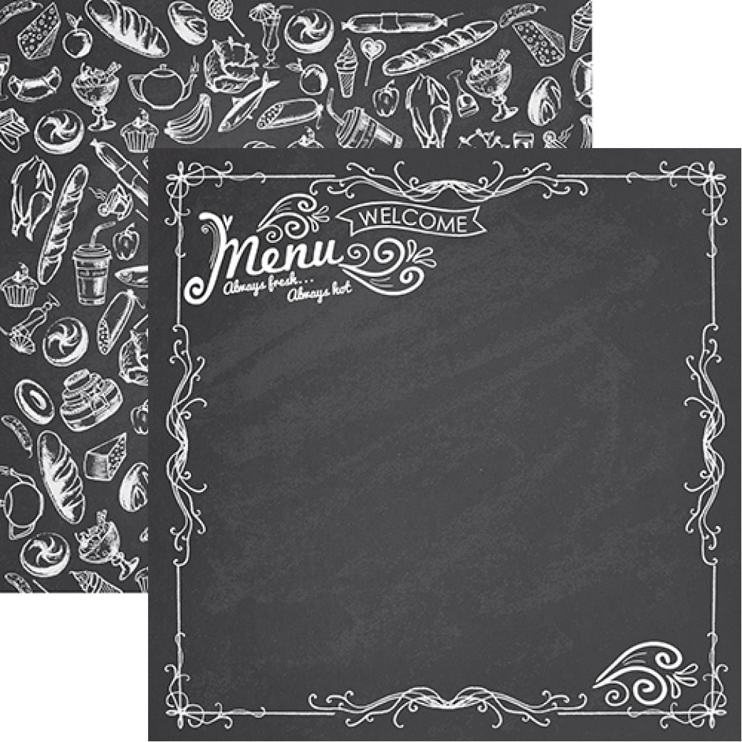 Reminisce In the Kitchen: The Menu Paper DS Paper (1 Sheet)