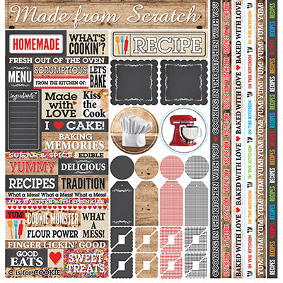 Reminisce In the Kitchen 12x12 Multi Sticker