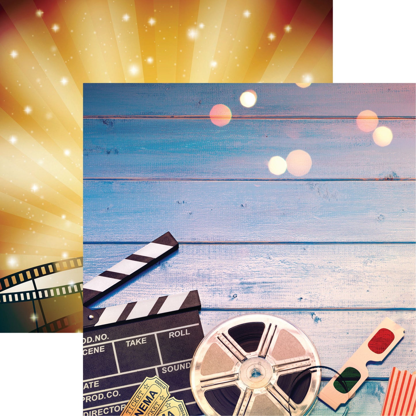 Reminisce It's Showtime: Lights, Camera, Action! DS Paper (1 Sheet)