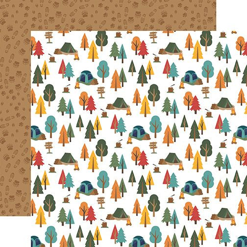 Into The Wild Setting Up Camp 12x12 DS Patterned Paper (1 Sheet)