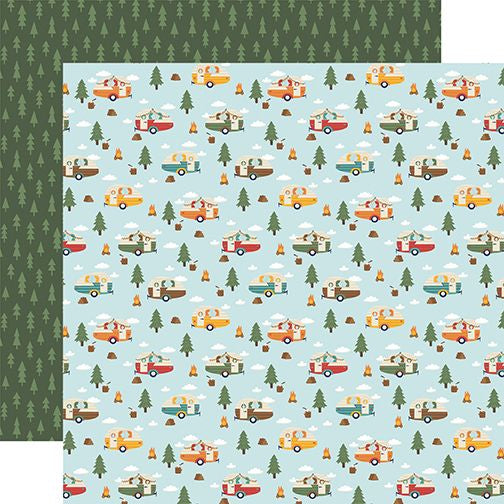 Into The Wild Happy Camper 12x12 DS Patterned Paper (1 Sheet)