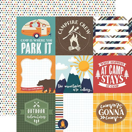 Into The Wild 4x4 Journaling Cards 12x12 DS Patterned Paper (1 Sheet)