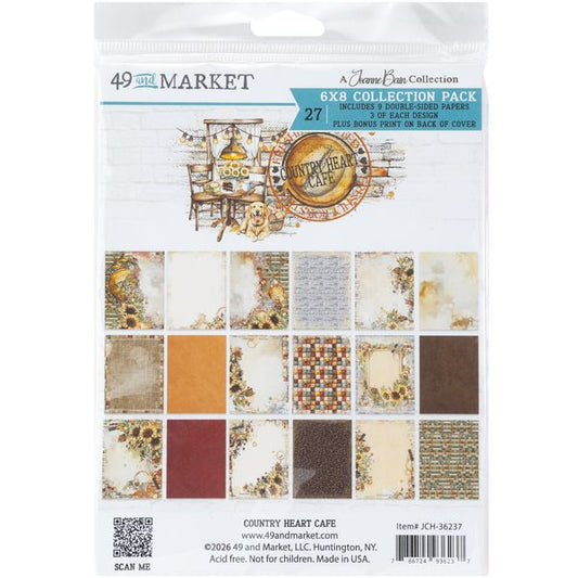 49 And Market Country Heart Café 6"X8" Collection Pack