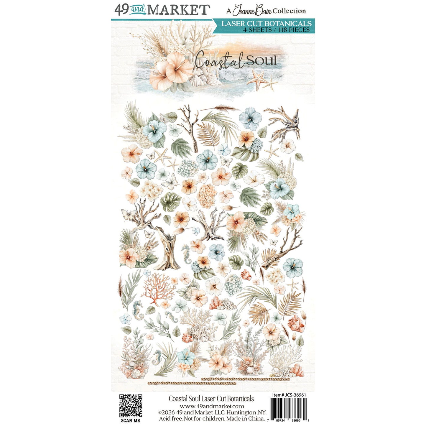49 And Market Laser Cut Botanicals-Coastal Soul