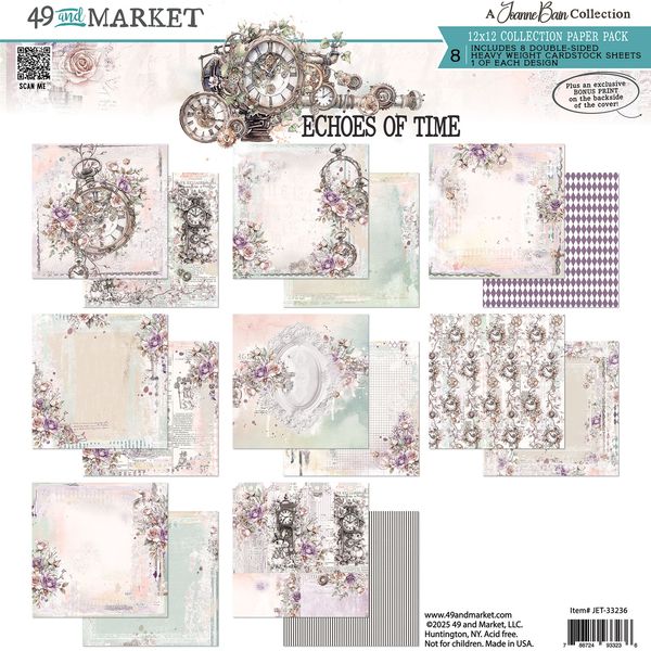 49 And Market Echoes Of Time 12"X12" Collection Pack