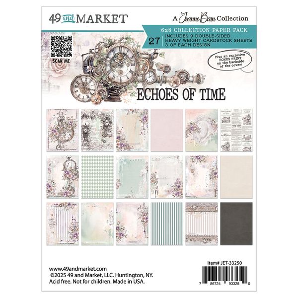 49 And Market Echoes Of Time 6"X8" Paper Pack