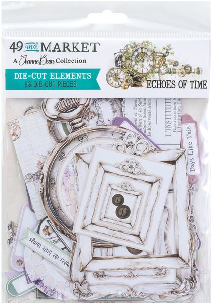49 And Market Echoes Of Time Die-Cuts-Elements