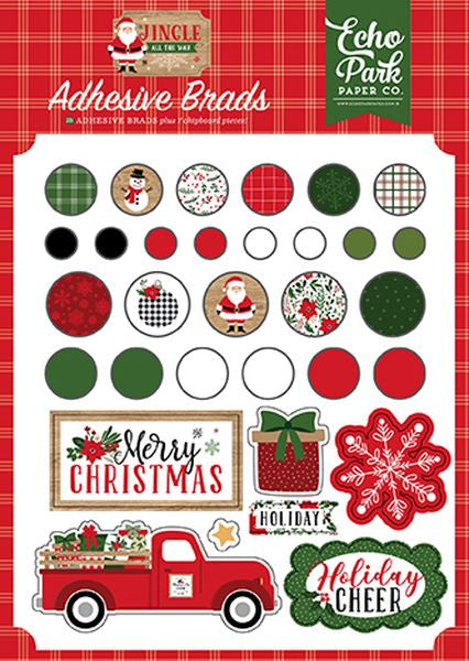 Echo Park Jingle All the Way Adhesive Brads