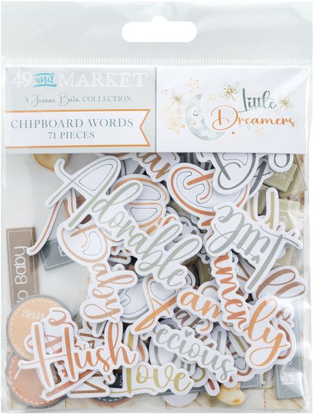 49 and Market Little Dreamer Chipboard Set