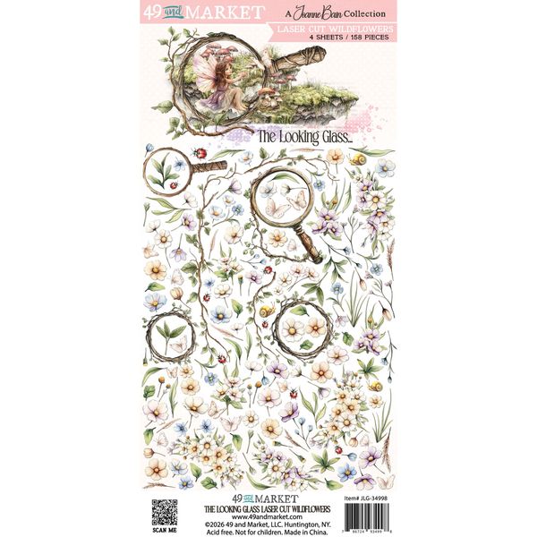 49 And Market Laser Cut Outs-Wildflowers, The Looking Glass