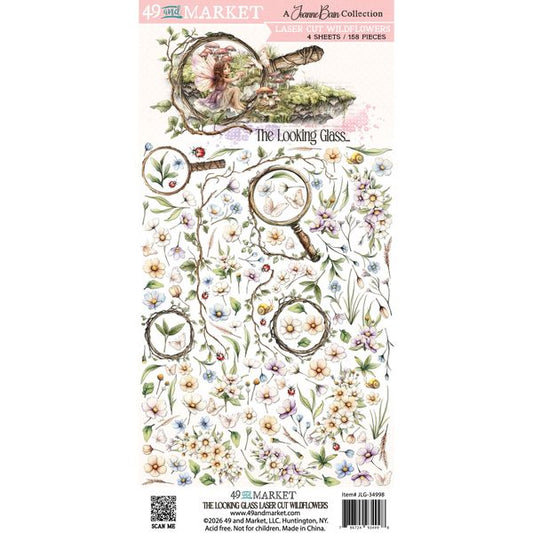49 And Market Laser Cut Outs-Wildflowers, The Looking Glass