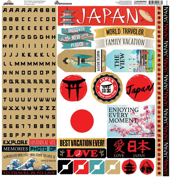 Reminisce Japan 12X12 Sticker