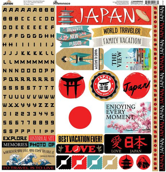 Reminisce Japan 12X12 Sticker