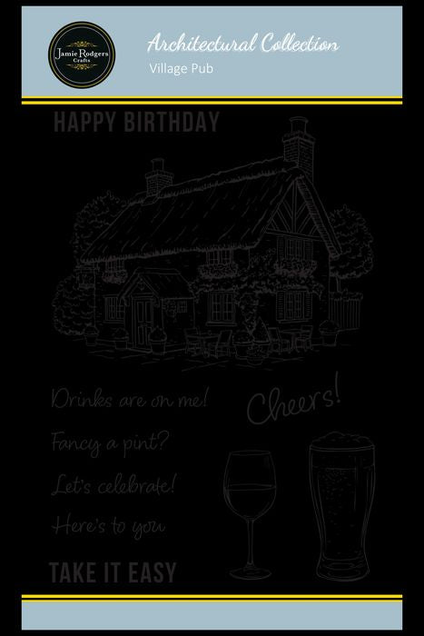 Jamie Rodgers Crafts Village Pub A6 Clear Stamp Set