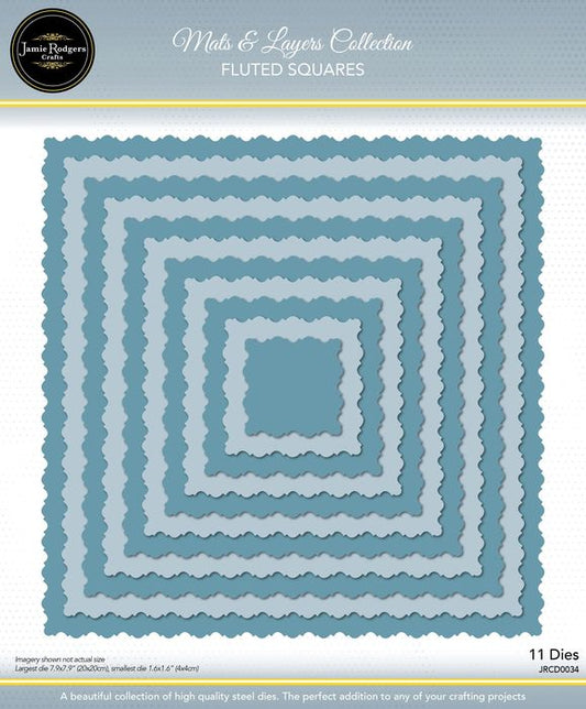 Jamie Rodgers Crafts - Fluted Squares Die Set