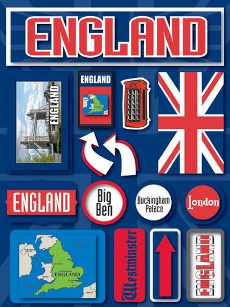 Reminisce - Jet Setters: England 3D Stickers