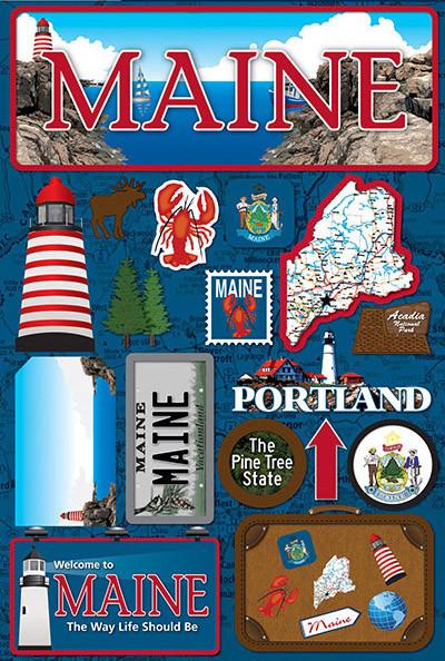 Reminisce DISC - Maine Jetsetters 3D Stickers 2.0