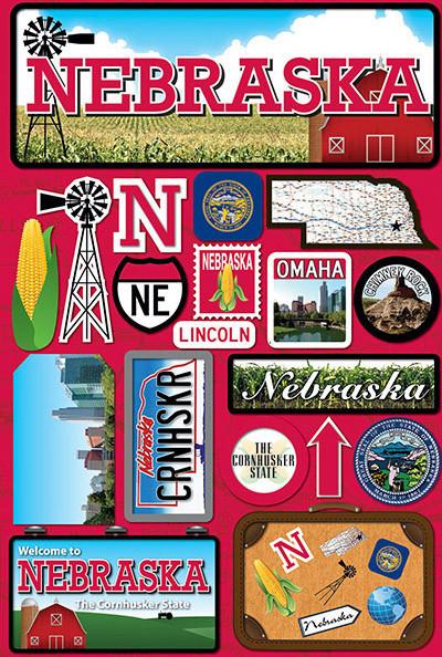Reminisce DISC - Nebraska Jetsetters 3D Stickers