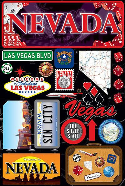 Reminisce Nevada Jetsetters 3D Stickers 2.0