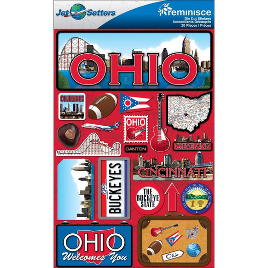 Reminisce DISC - Ohio Jetsetters 3D Stickers
