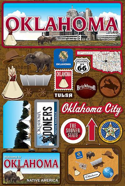 Reminisce DISC- Oklahoma Jetsetters 3D Stickers