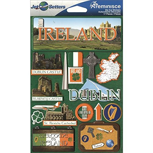 Reminisce Ireland Jetsetters 3D Stickers