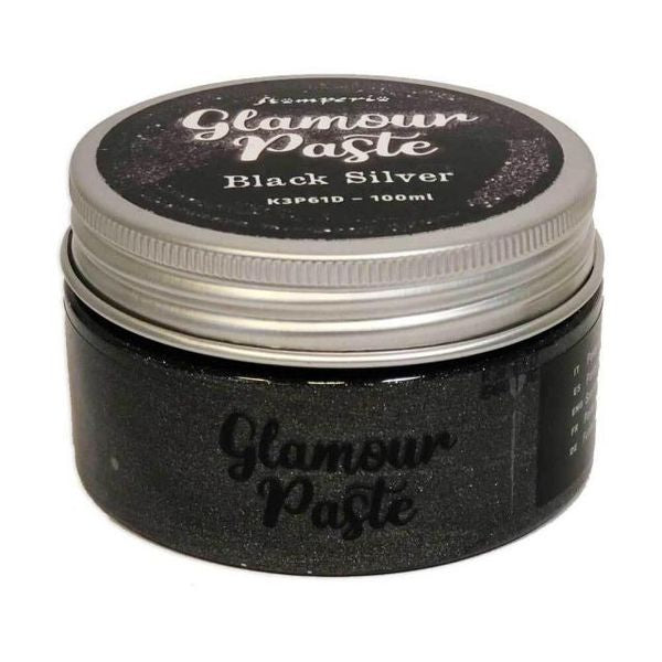 Stamperia Glamour Paste ml 100 - Black silver